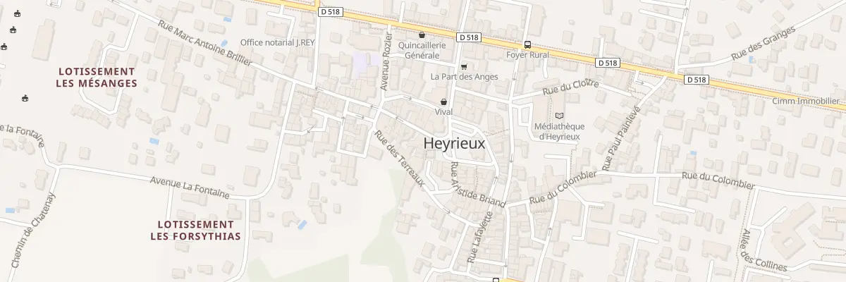 Plan du 3 Rue Marc - Antoine Brillier à Heyrieux