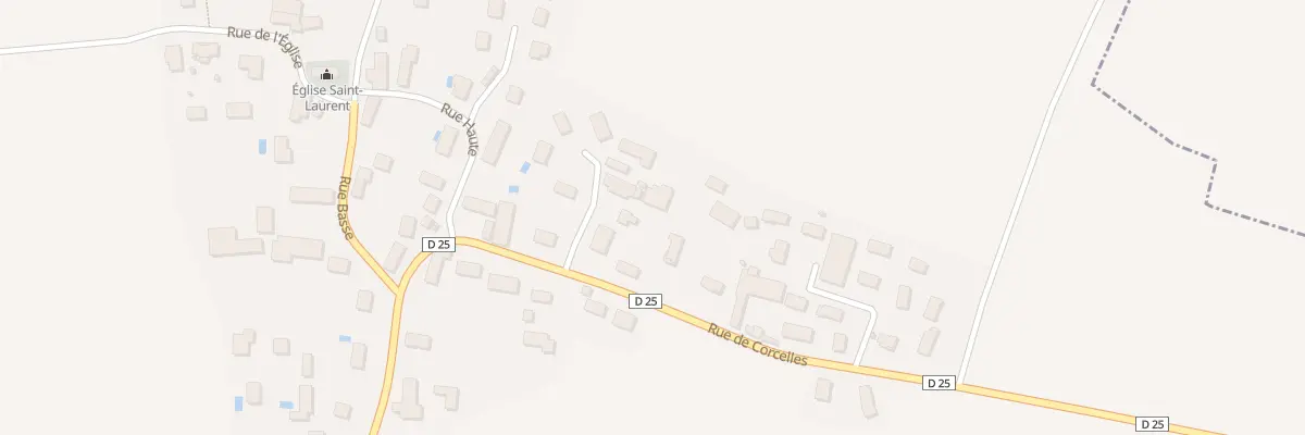 Plan du 13 Rue de Corcelles à Savouges