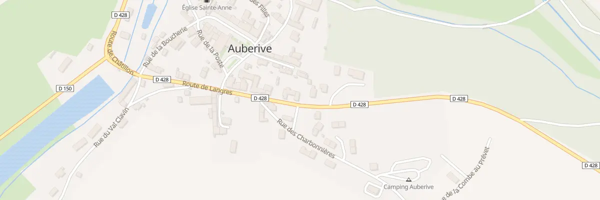 Plan du 17 Rte de Langres à Auberive