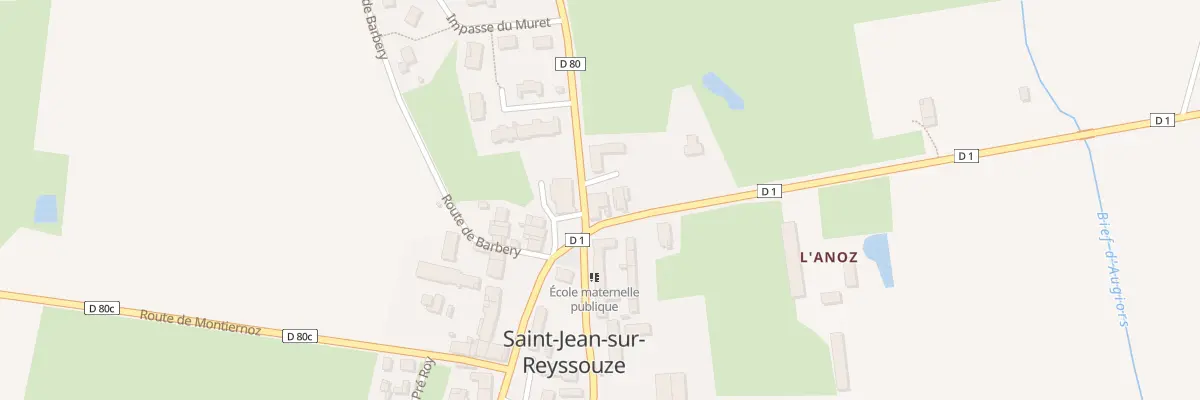 Plan du 13 Rte de l’Anoz à Saint-Jean-sur-Reyssouze