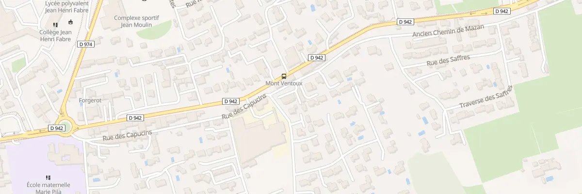 Plan du 70 Ancien Chemin de Mazan à Carpentras