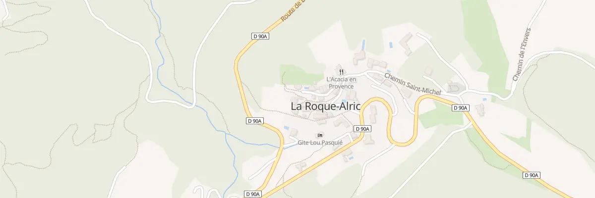 Plan du 5018F Le Bourg à La Roque-Alric
