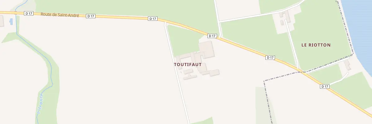 Plan de Toutifaut à Romans