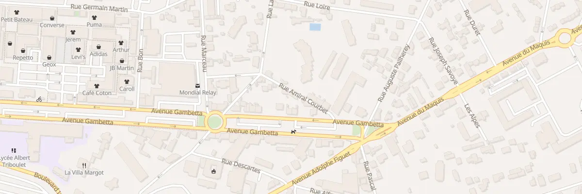 Plan du 11 Rue Amiral Courbet à Romans-sur-Isère