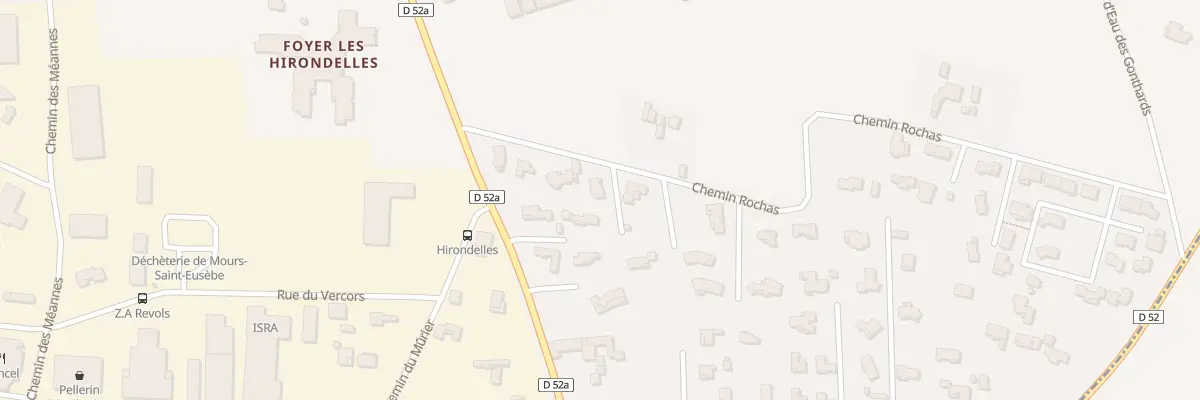 Plan du 8 Che Rochas à Mours-Saint-Eusèbe