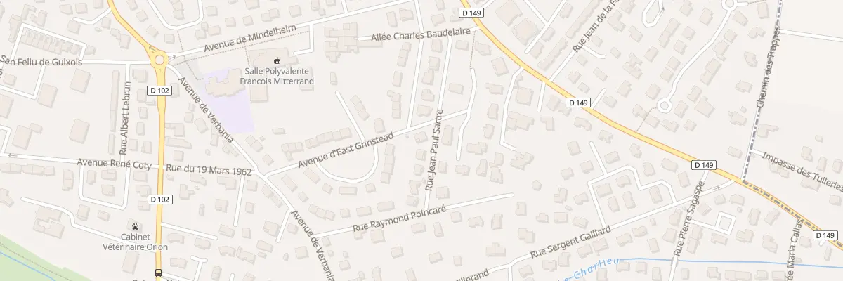 Plan du 10 Rue Jean-Paul Sartre à Bourg-de-Péage