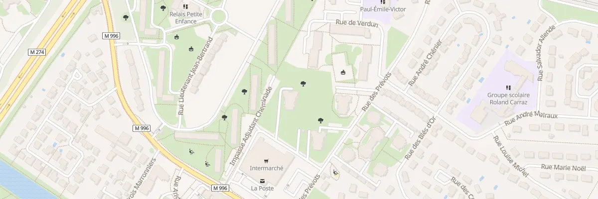 Plan du 1 Rue des Prevots à Longvic
