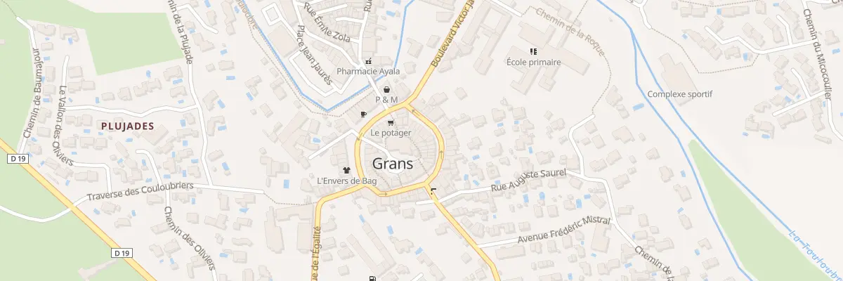 Plan du 7 Rue de l’Église à Grans