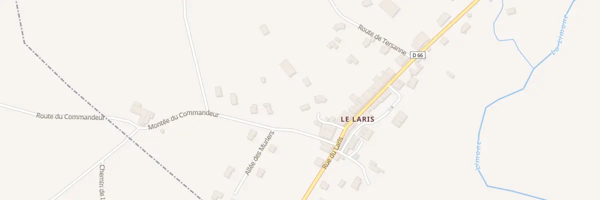Plan du 100 Mte du Commandeur à Saint-Christophe-et-le-Laris