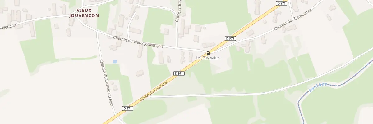 Plan du 377 Rte de Louhans à Jouvençon
