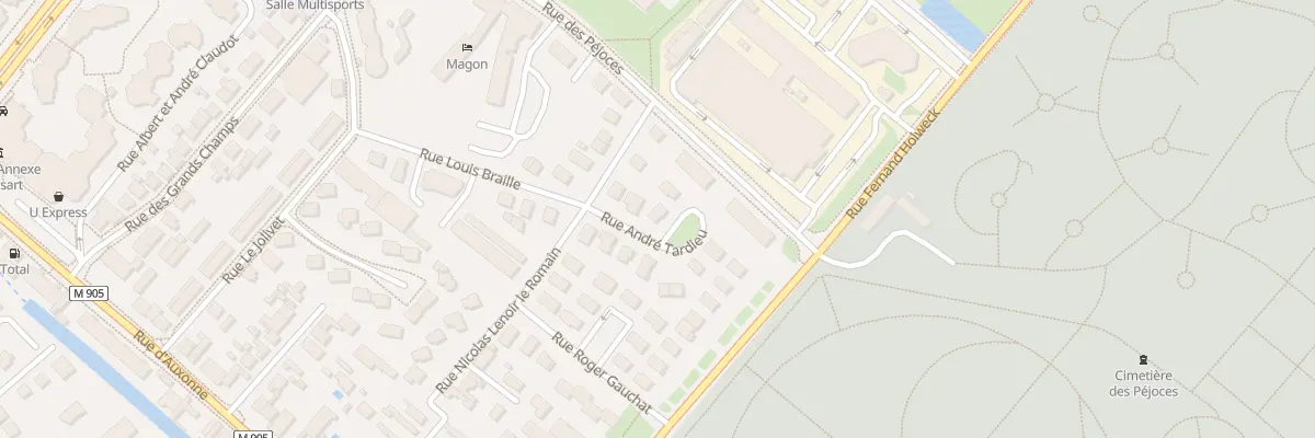 Plan du 5 Rue André Tardieu à Dijon