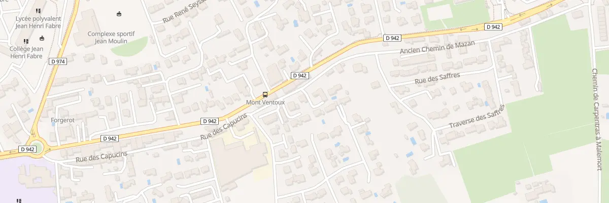 Plan du 120 Ancien Chemin de Mazan à Carpentras
