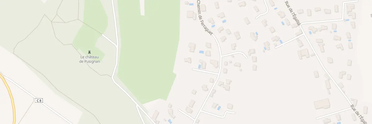 Plan du 23B Che de Ferraguet à Pusignan