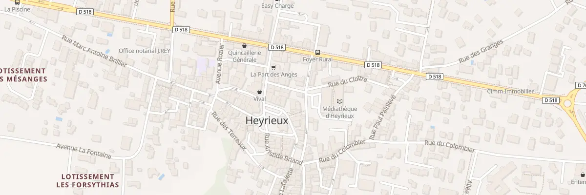 Plan du 11 Rue Louis Pasteur à Heyrieux