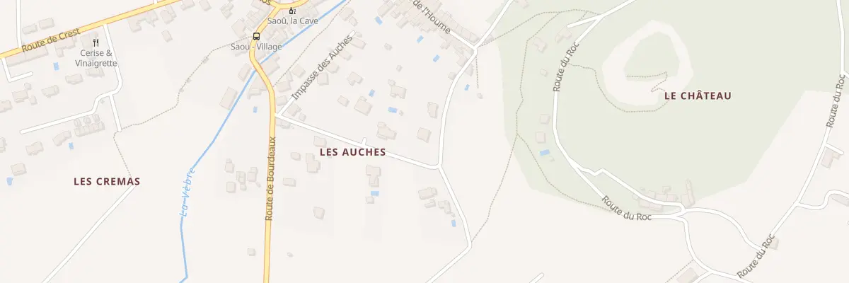 Plan du 5264 Les Auches à Saou