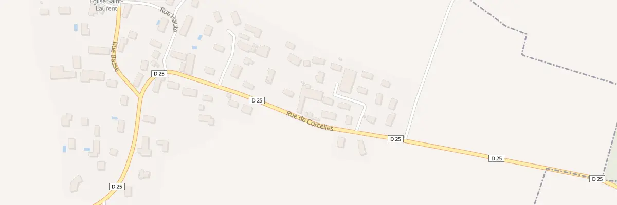Plan du 21 Rue de Corcelles à Savouges