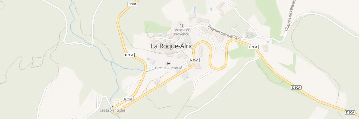 Plan du 5076F Le Bourg à La Roque-Alric