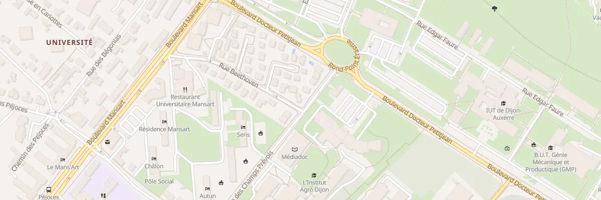 Plan du 17 Rue Beethoven à Dijon