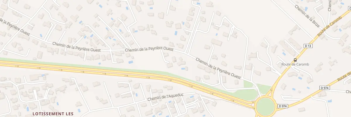 Plan du 2061 Che de la Peyrière à Carpentras