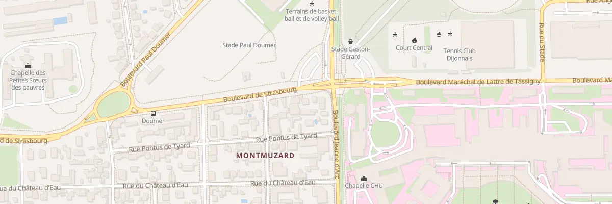 Plan du 92 Bd de Strasbourg à Dijon