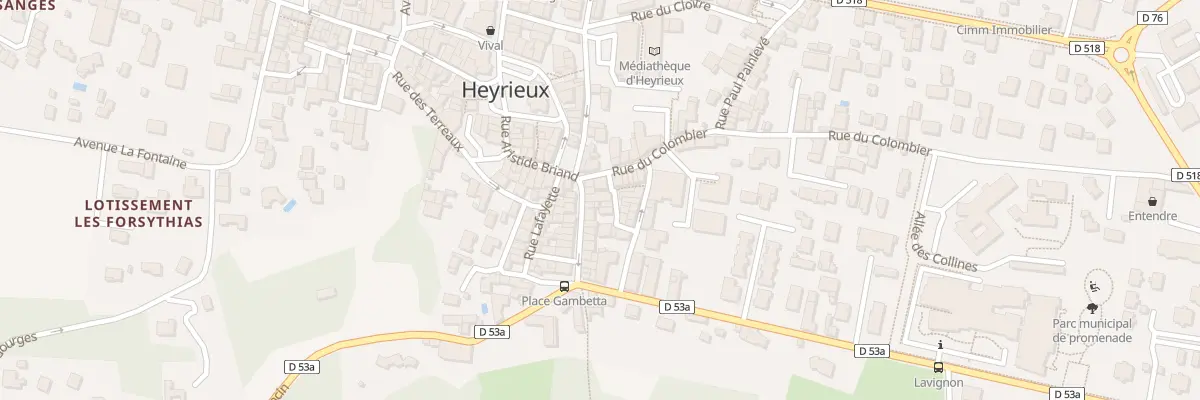 Plan du 2 Pas sous les Aîtres à Heyrieux