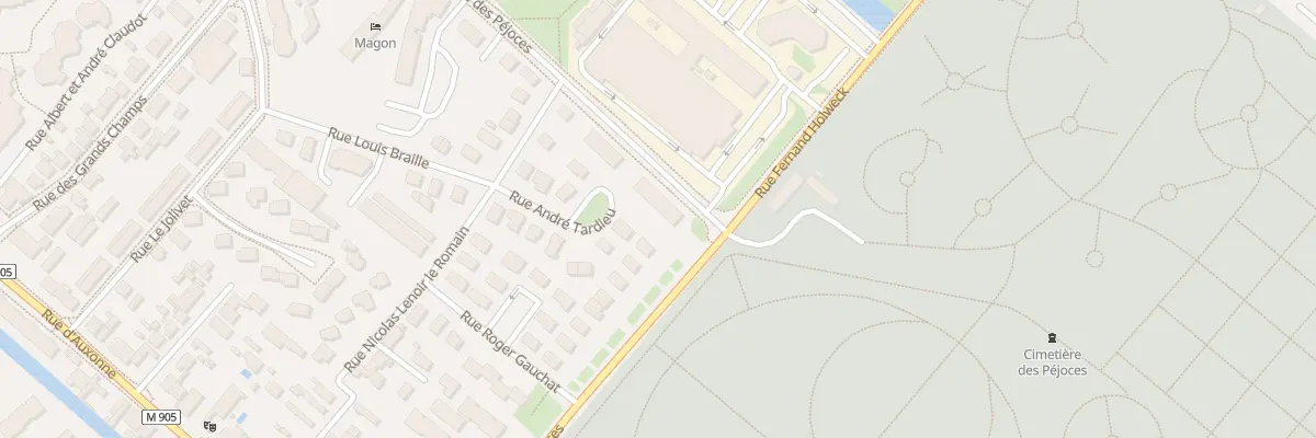 Plan du 58 Rue des Péjoces à Dijon