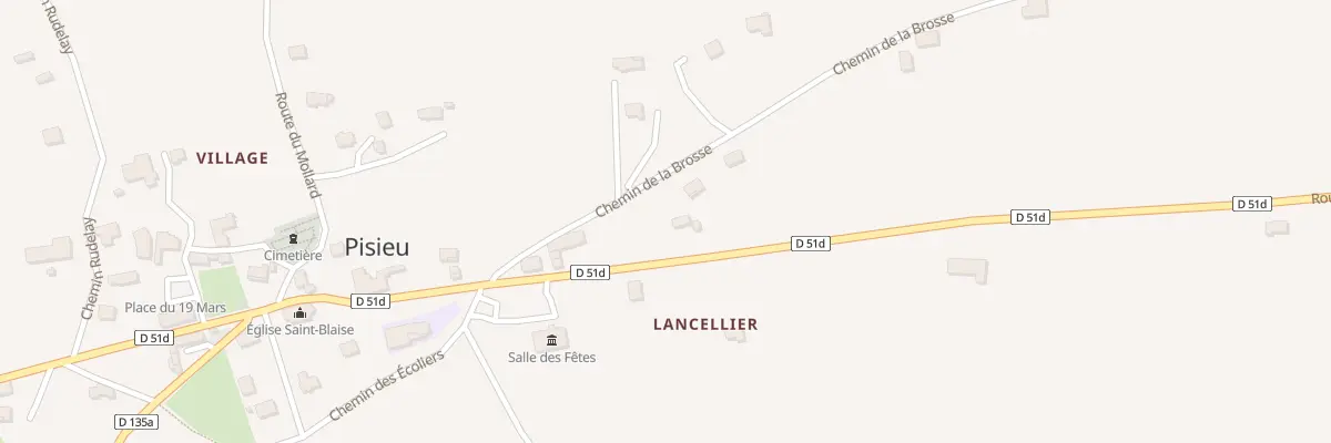 Plan du 5051 Lancellier à Pisieu