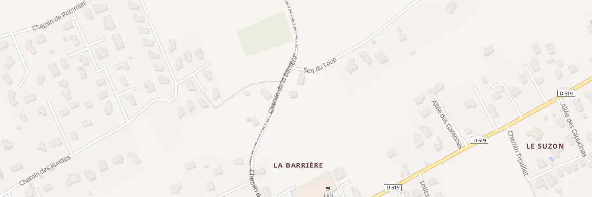 Plan du 234 Che de la Barriere à Saint-Barthélemy