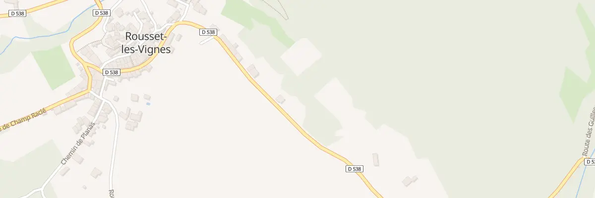 Plan du 161 Rte de Nyons à Rousset-les-Vignes