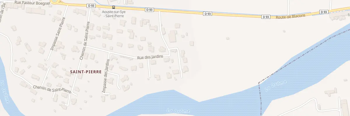 Plan du 1 Rue des Jardins à Aouste-sur-Sye