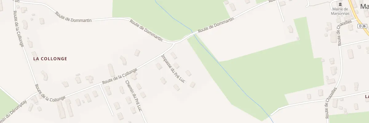 Plan du 49 Imp du Pré Luc à Marsonnas