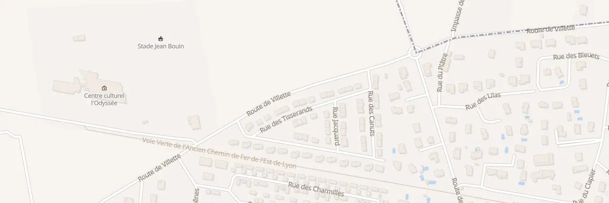 Plan du 14 Rue des Tisserands à Pusignan