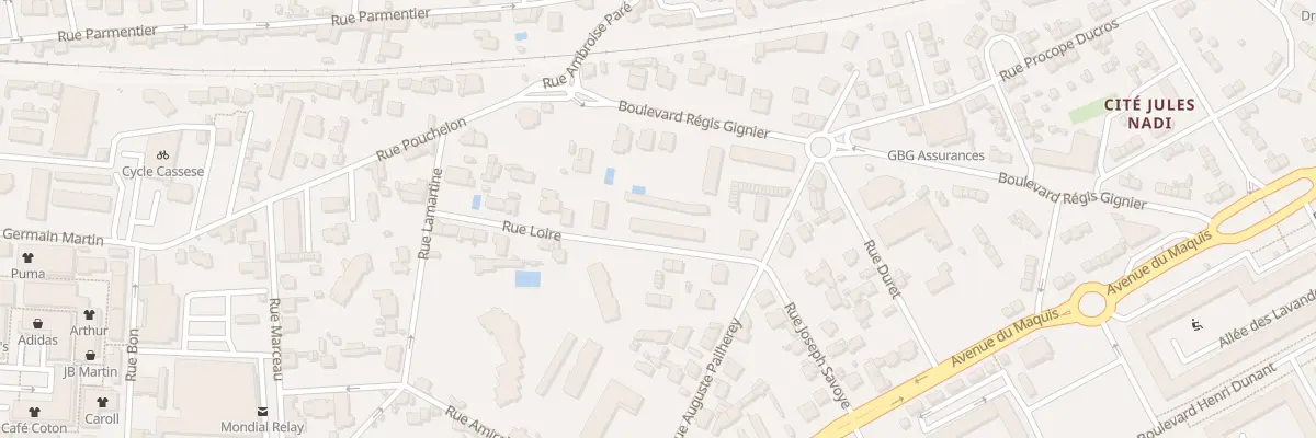 Plan du 6 Rue Loire à Romans-sur-Isère