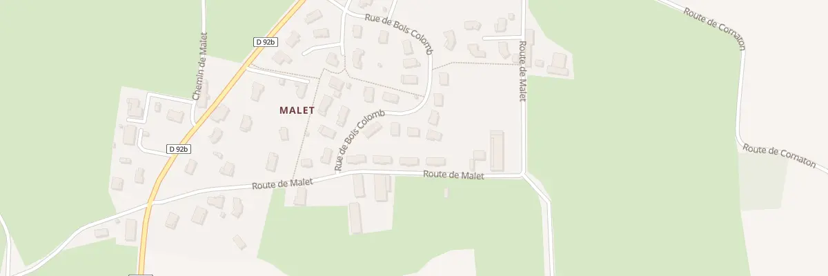 Plan du 195 Rue du Bois Colomb à Confrançon