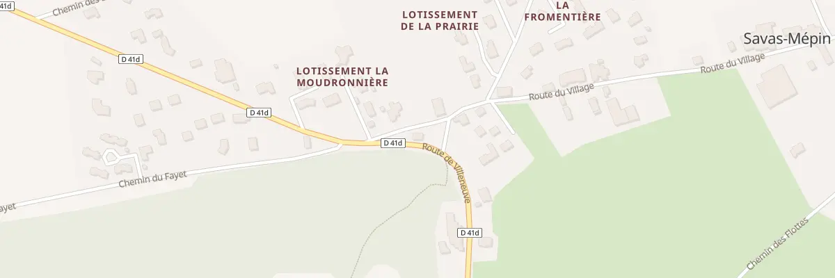 Plan du 61 Rte de Villeneuve - Rd 41d à Savas-Mépin