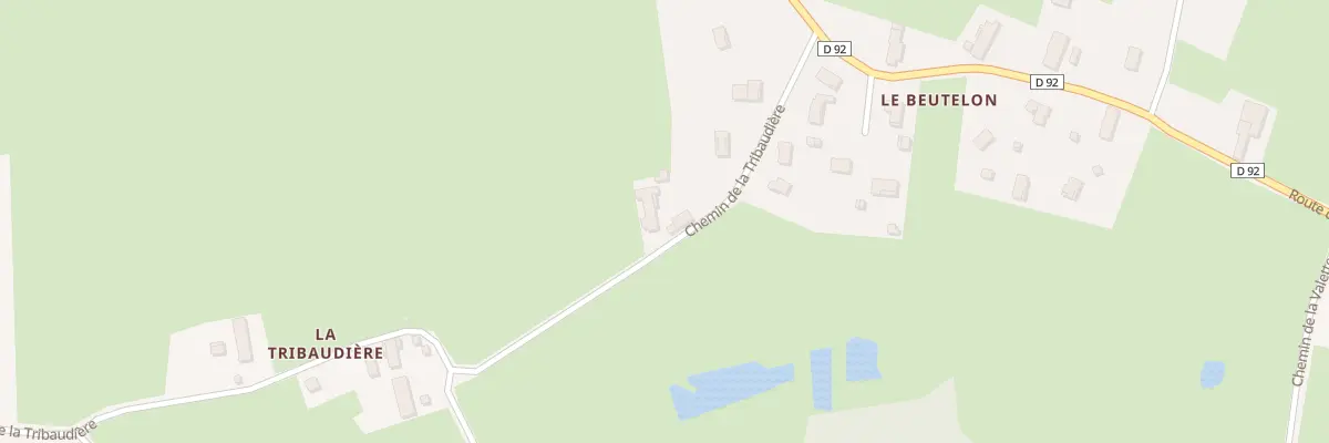 Plan du 152 Che de la Tribaudière à Saint-Didier-d’Aussiat