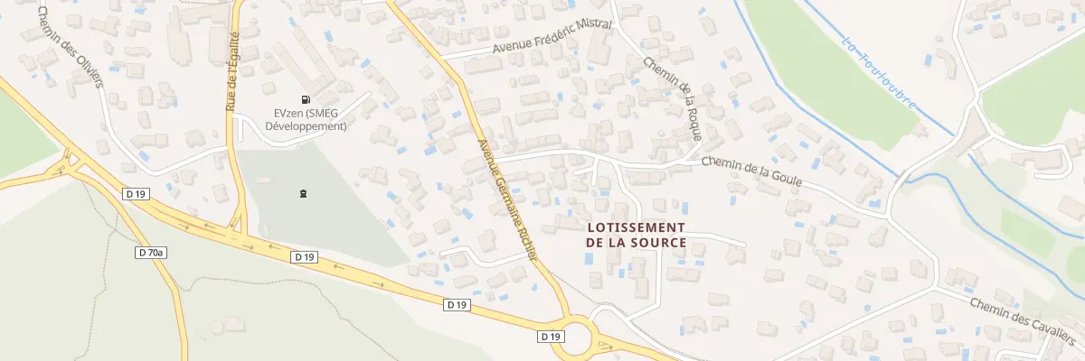 Plan du 40 Pkg Maurice Teissier à Grans
