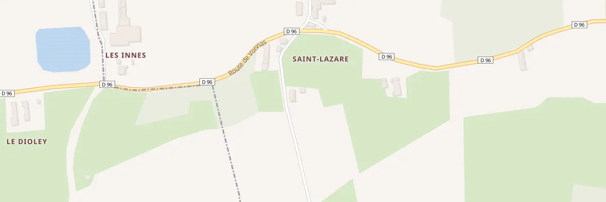 Plan du 123 Che de Saint Lazare à Vandeins