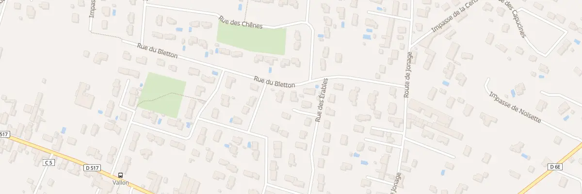 Plan du 6 Rue des Erables à Pusignan