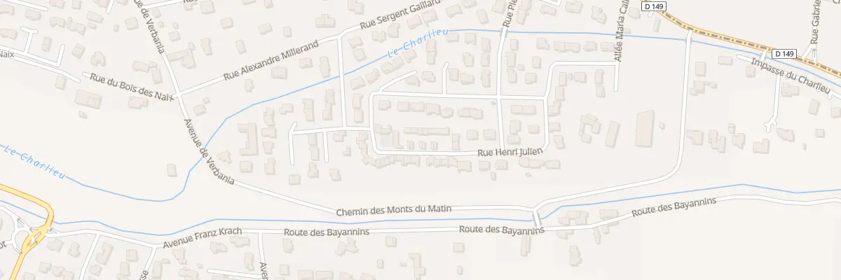Plan du 22 Rue Henri Jullien à Bourg-de-Péage