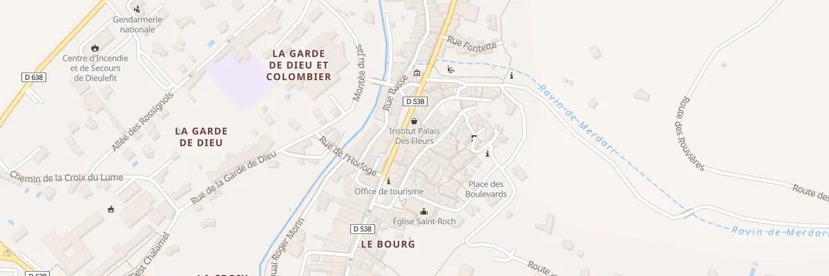 Plan de la Rue du Portail Neuf à Dieulefit
