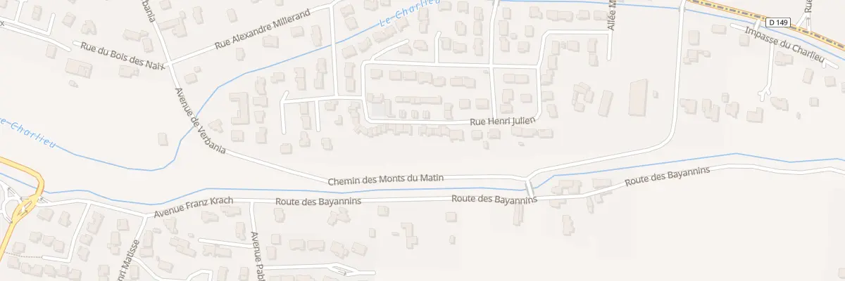 Plan du 25 Rue Henri Jullien à Bourg-de-Péage