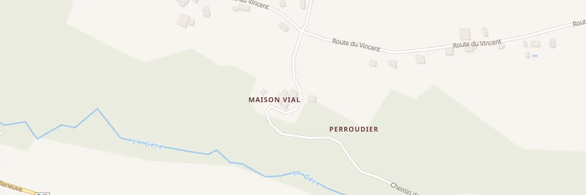 Plan du 761 Chem de Perroudiere à Meyssiez