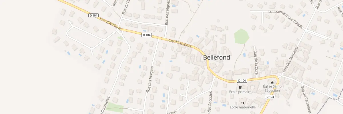 Plan du 9 Rue d’Asnières à Bellefond