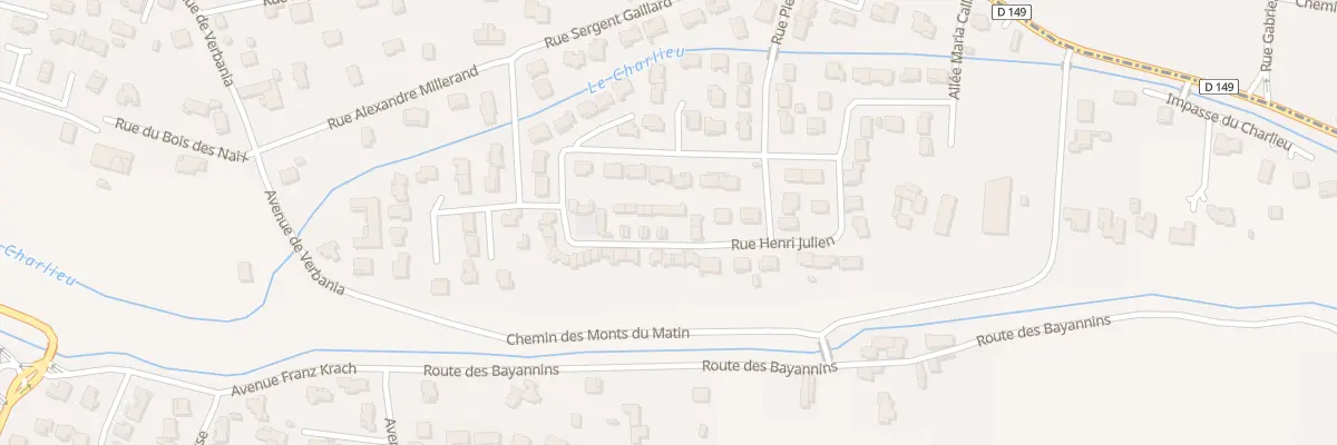 Plan du 16 Rue Henri Jullien à Bourg-de-Péage