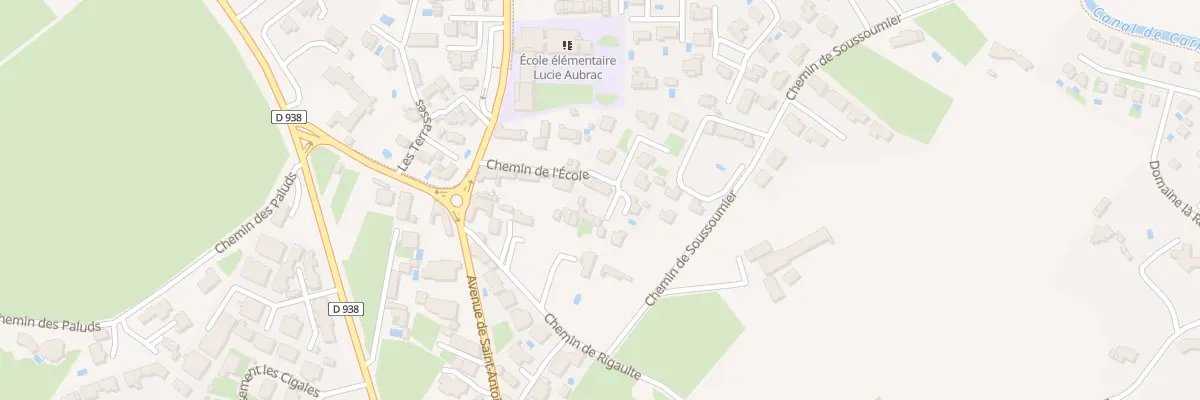 Plan du 110 Che de l’Ecole de St Antoine à L’Isle-sur-la-Sorgue