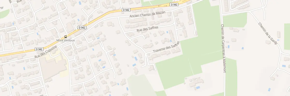 Plan du 356 Rue des Saffres à Carpentras
