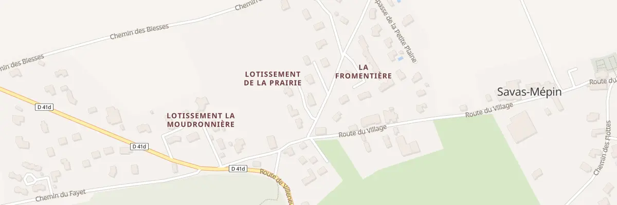 Plan du 40 Imp de la Bergerie à Savas-Mépin