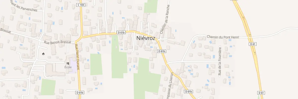 Plan du 220T Rue Henri Jomain à Niévroz