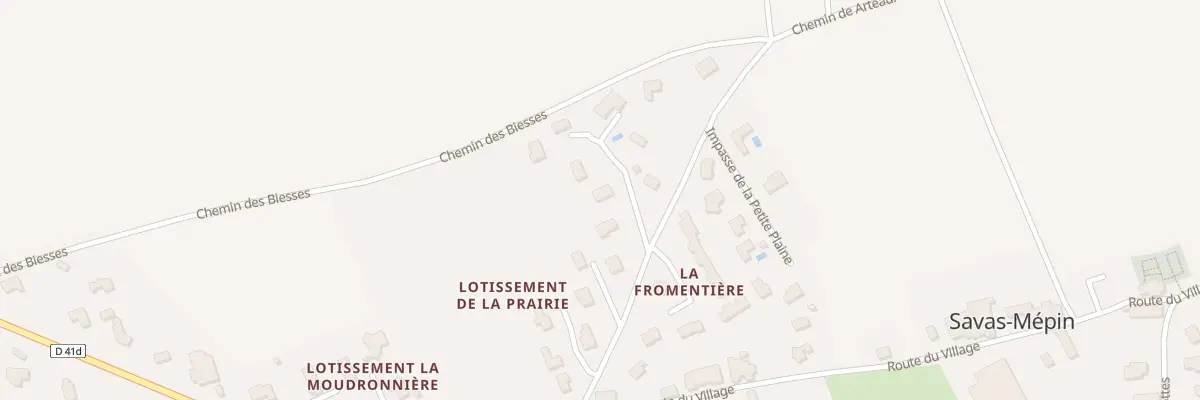 Plan du 61 Imp des Quatre Vents à Savas-Mépin